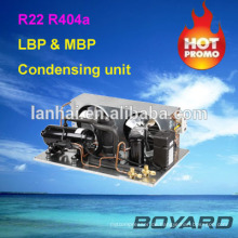 Kommerzieller Kühlschrank Ersatzteilträger hvac Punkt Kühlaggregat mit R404A horizontalen Kältekompressor